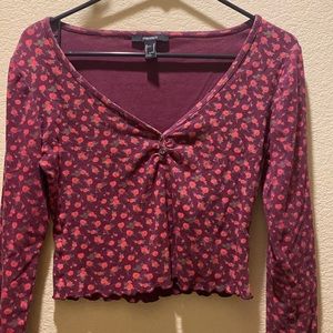 Forever 21 floral long sleeve